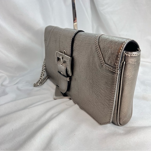 DONALD J PLINER Couture Sliver Foil Clutch / Wristlet - Picture 4 of 16